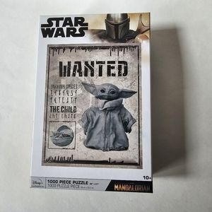 NEW Star Wars The Child Grogu Mandalorian 1000 Piece Puzzle Wanted Poster